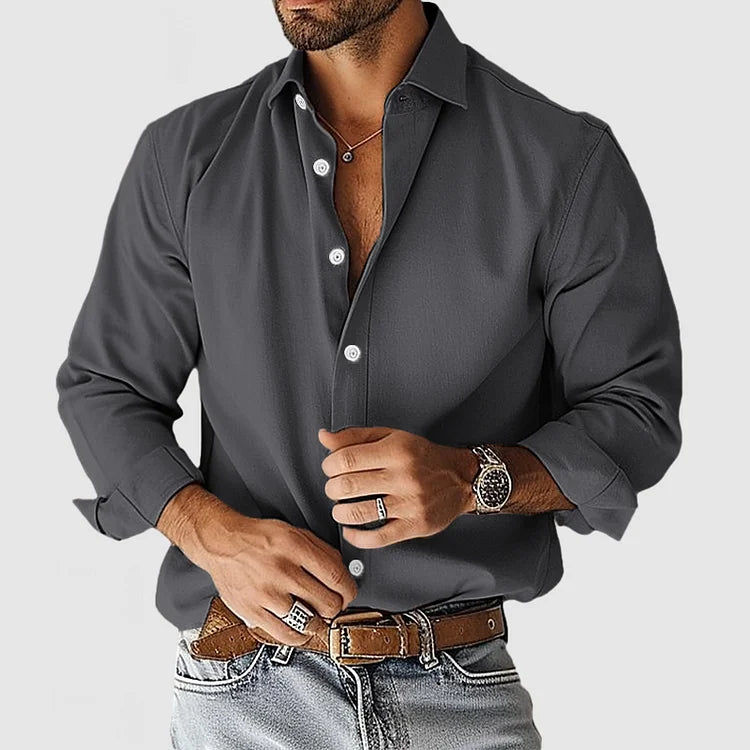 GEIR ™ | Stilren Skjorte med Avslappet Eleganse