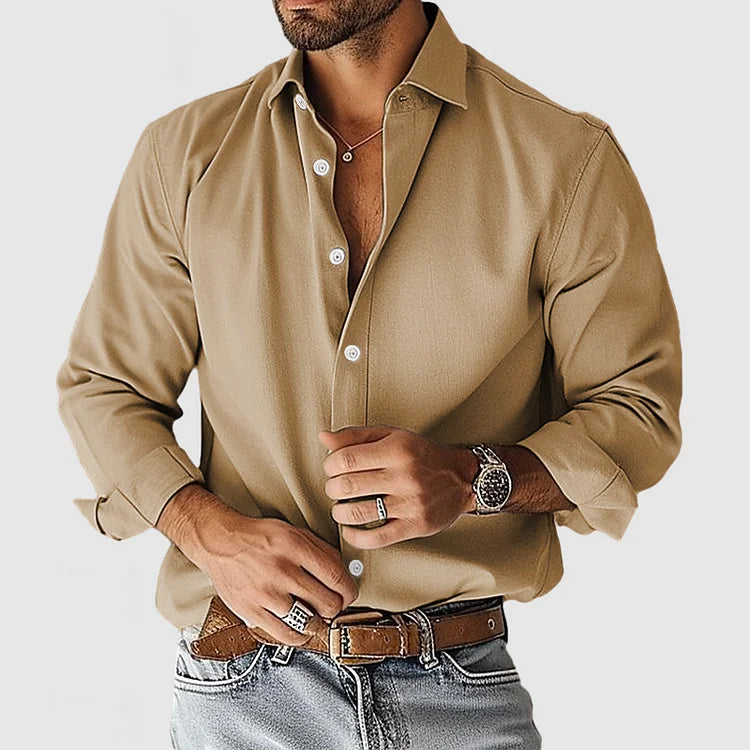 GEIR ™ | Stilren Skjorte med Avslappet Eleganse