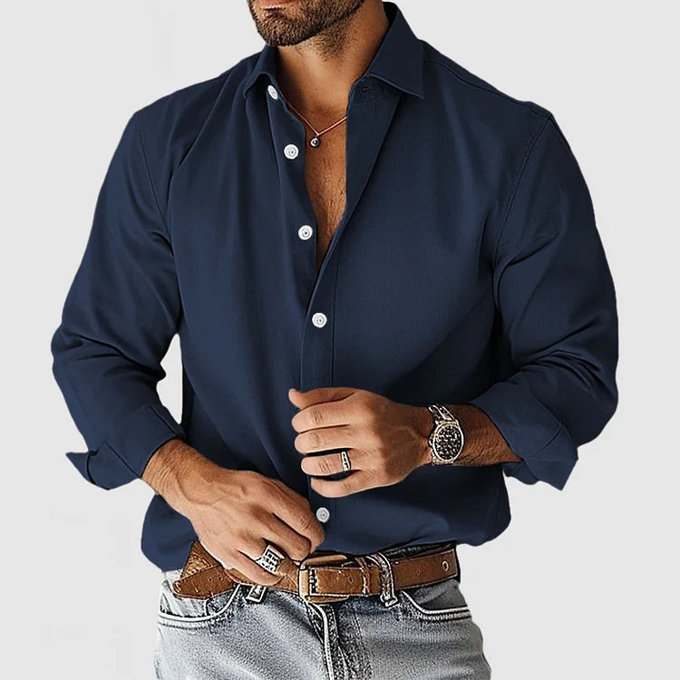 GEIR ™ | Stilren Skjorte med Avslappet Eleganse