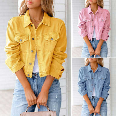 LUNA ™ | Pastellfargede Jeansjakke