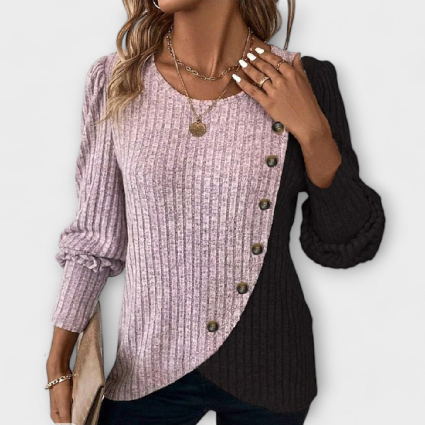 MODEHUS ™ | Elegant Bluse i Strikk