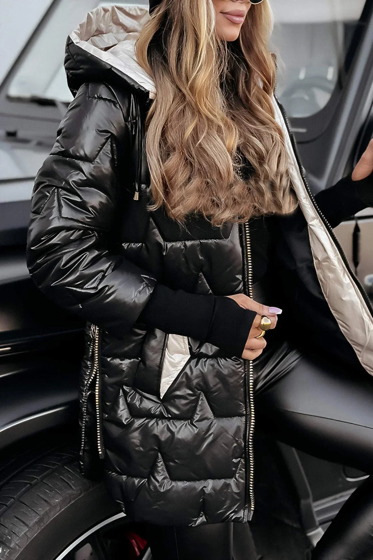 NOLWEN ™  | Elegant vinterjakke med hette og fôr